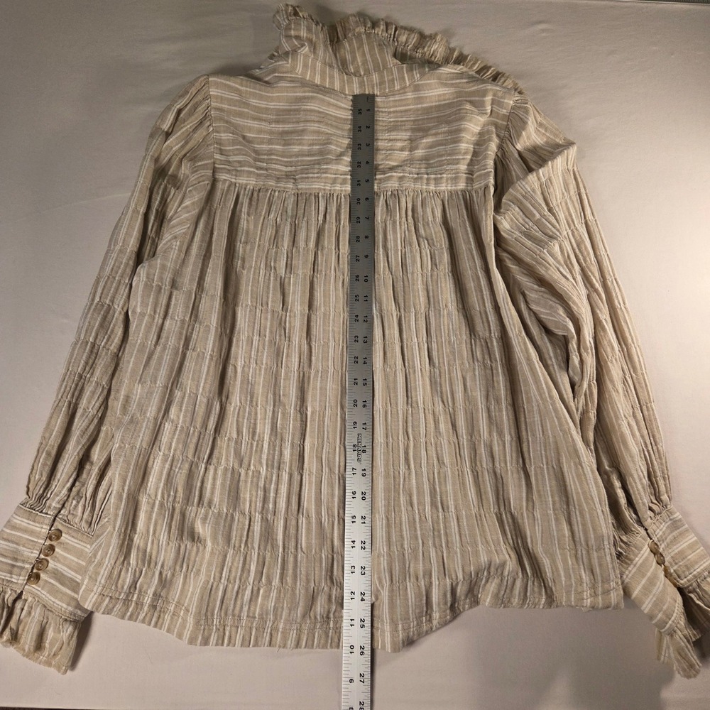 Pilcro Anthropologie Women's Long Sleeve Victorian Button Down Blouse Size XL - Picture 10 of 10